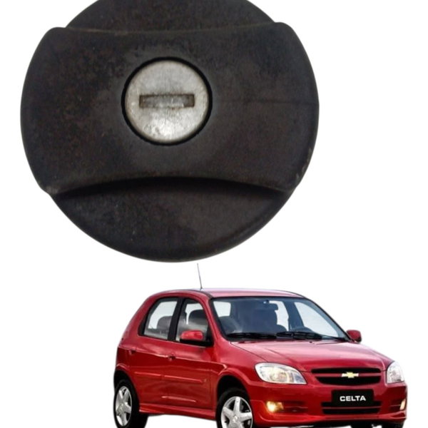 Tampa Tanque Combustível Chevrolet Celta 1.0 2001 2002 2003 Preto