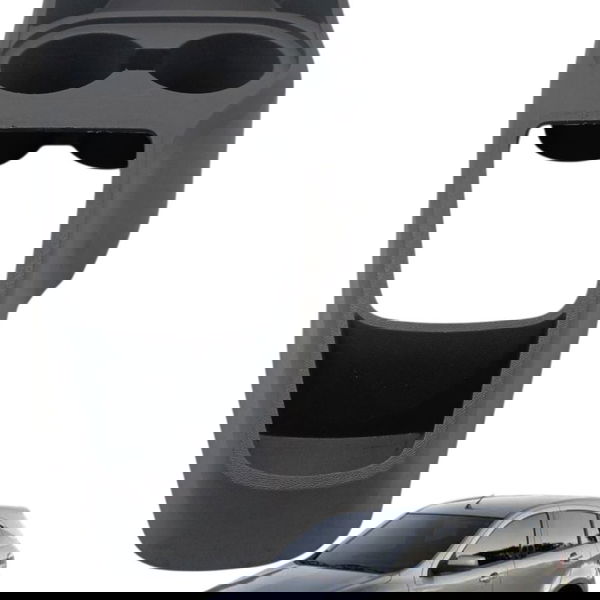 Moldura Console Central Porta Copos Gm Agile 2012 Detalhe Cinza