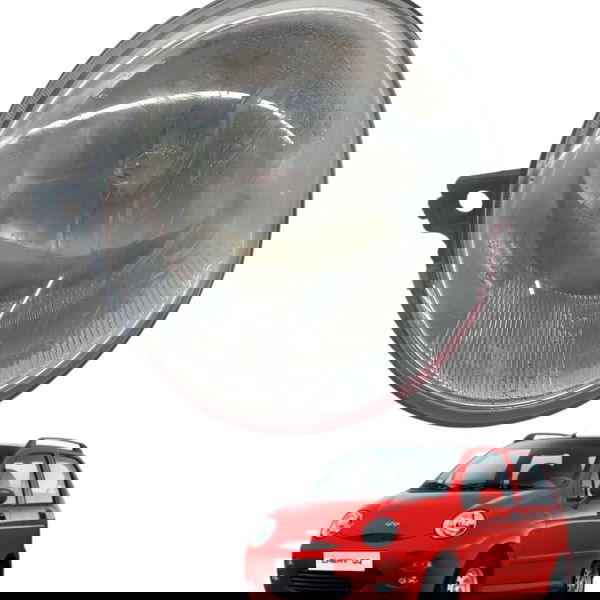 Farol Esquerdo Chery Qq  2011 2013 Detalhe Mascara Cromado Esquerdo/motorista