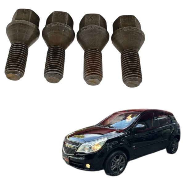 Kit Parafuso Roda 4 Parafusos Chevrolet Agile 1.4 2010