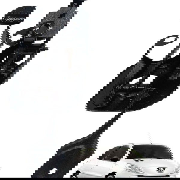 Pedaleira Pedal Freio Embreagem Peugeot 207 2007 Detalhe