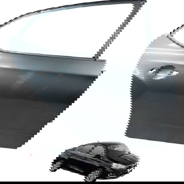 Porta Traseira Direita Citroen C4 Lounge 4p 2014 2015 2016 Traseira Direito