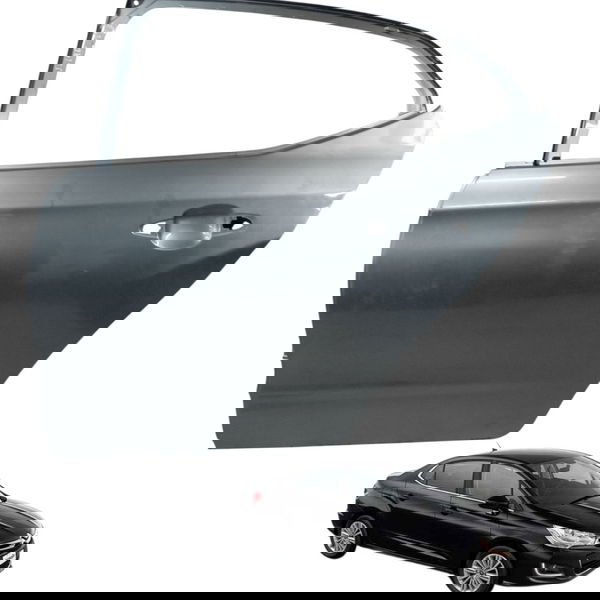 Porta Traseira Esquerda Citroen C4 Lounge 4p 2014 2015 2016 Traseira Esquerdo