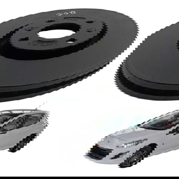 Disco Freio Dianteiro Esquerdo Peugeot 308 2015 2016 2017