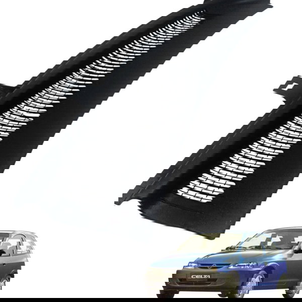 Grade Churrasqueira Direita Chevrolet Celta 2002 Detalhe