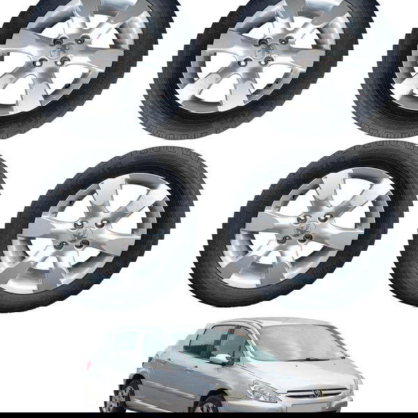 Jogo Roda 205/55r16 Duraturn Peugeot 307 2.0 2010 2011