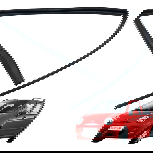 Borracha Canaleta Dianteira Direita Chery Qq 1.0 2011 2012