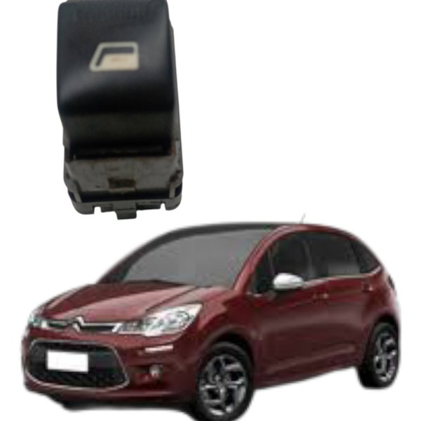 Botão Vidro Eletrico Traseiro Console Citroen C3 2012 2013