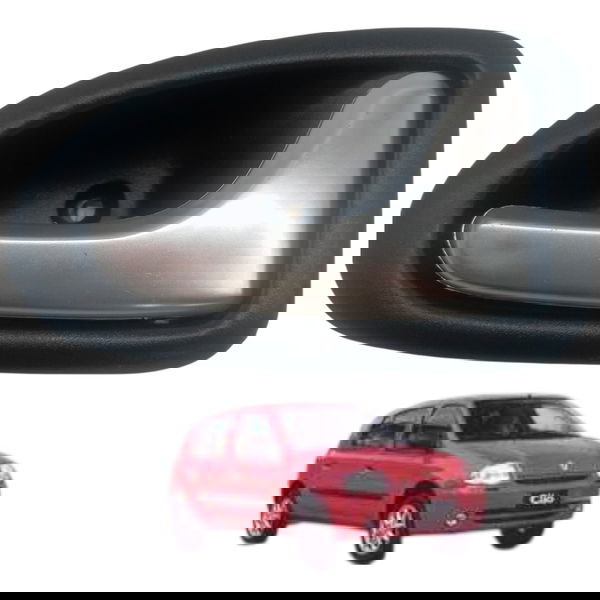 Maçaneta Interna Direita Renault Clio 2001 2002 2003 2004 Dianteira
