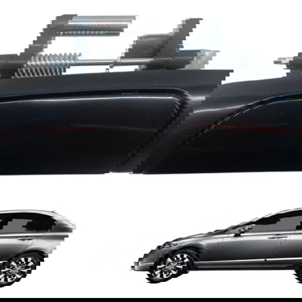 Maçaneta Externa Traseira Esquerda Puxador Honda Civic 1.6 Preto Traseira