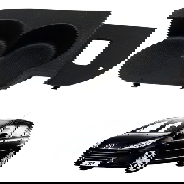 Moldura Console Porta Copos Peugeot 307 2.0 2008 2009 2010