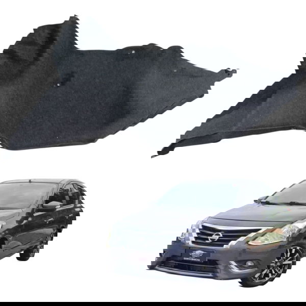 Forro Carpete Direito Porta Malas Nissan Versa 2019 Detalhe