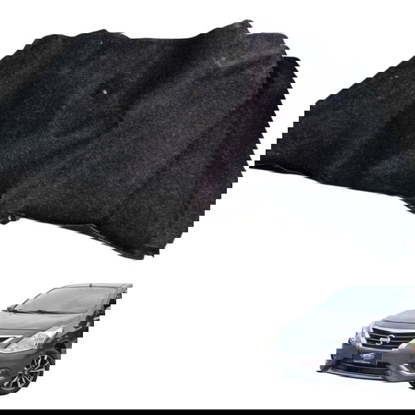 Forro Carpete Esquerdo Porta Malas Nissan Versa 2019 Detalhe