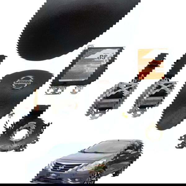 Kit Air Bag Bolsa Cinto Modulo Hard Disk Nissan Versa
