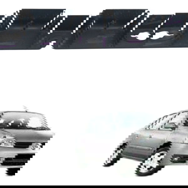 Guia Parachoque Traseiro Esquerdo Renault Clio Sedan 2004