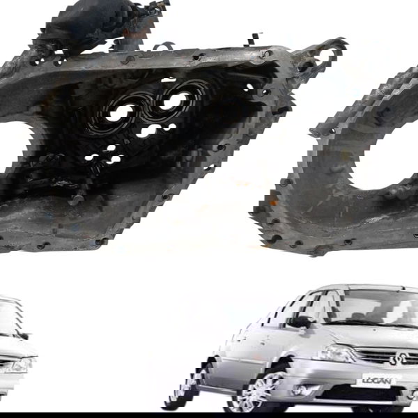 Carcaça Traseira Cambio Renault Logan 1.0 2008 Detalhe