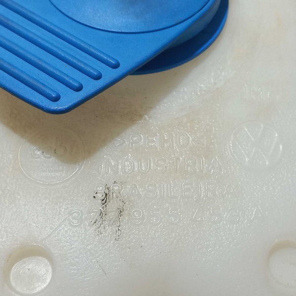 Reservatório Água Limpador Para-brisa Volkswagen Gol G4 Branco (com Tampa Azul)