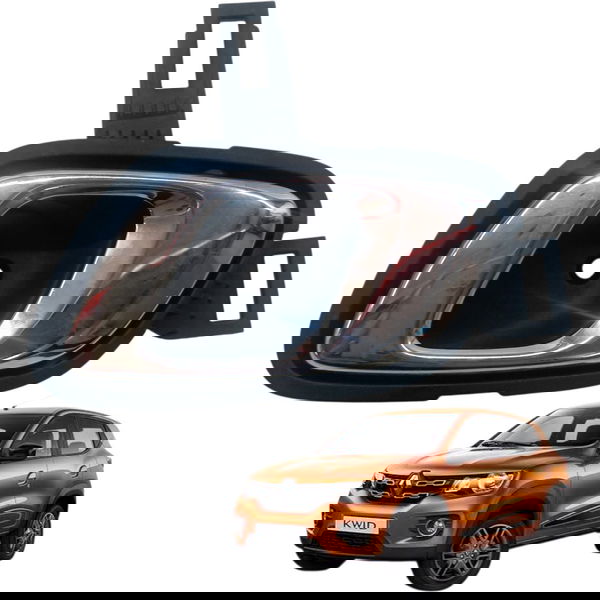 Maçaneta Interna Dianteira Esquerda Renault Kwid 2019 2020 Dianteira