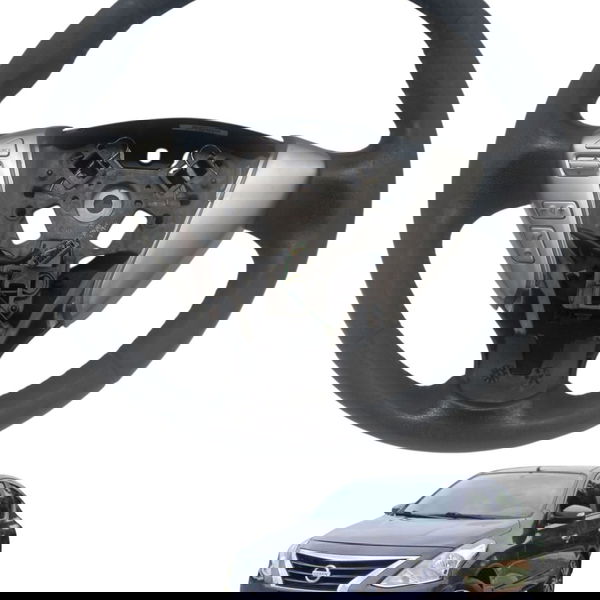 Volante Direção Comandos Nissan Versa 1.6 2017 2018 Detalhe