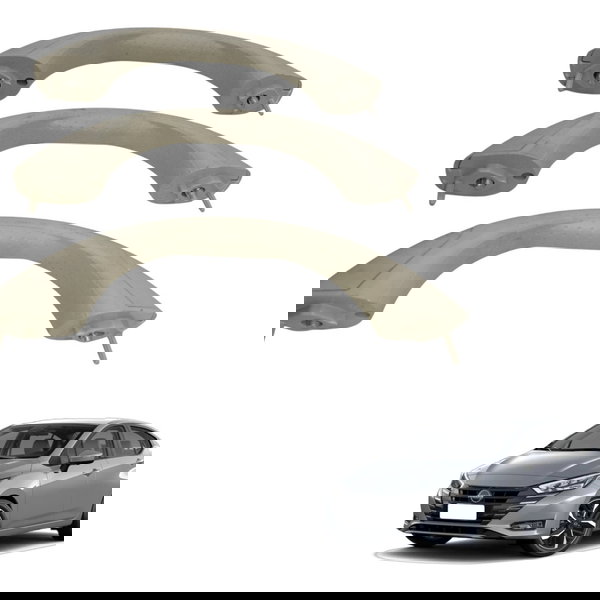 Kit Alça Teto Pqp Nissan Versa 1.6 2016 2017 2018 2019 2020