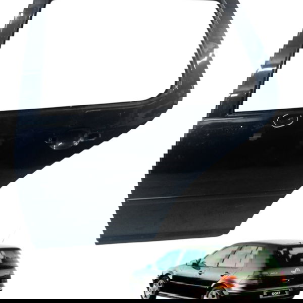 Porta Traseira Esquerda Volkswagen Golf 4p 2001 2002 Detalhe Traseira Esquerdo