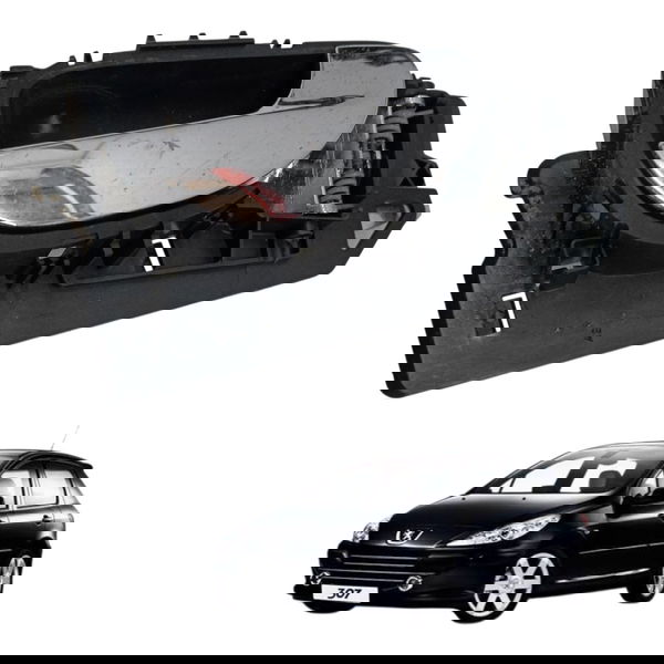 Maçaneta Interna Dianteira Direita Peugeot 307 2009 Detalhe Dianteira