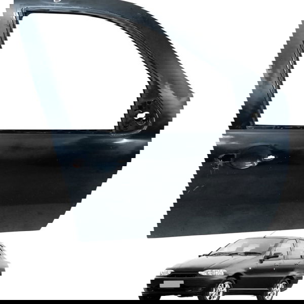 Porta Dianteira Direita Fiat Siena 4p 2008 2009 2010 Detalhe Dianteira Direito