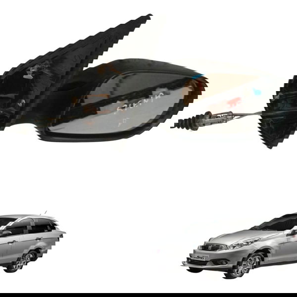 Retrovisor Direito Fiat Siena 1.0 2007 2008 2009 2010 2011