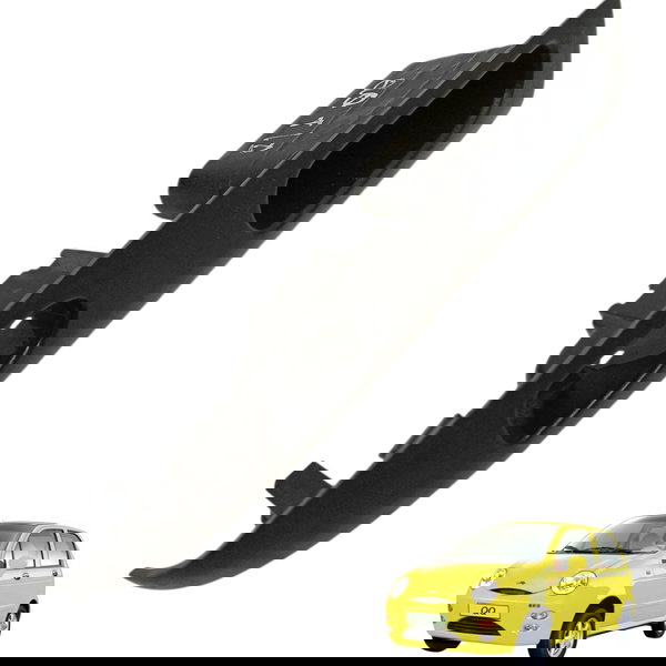 Moldura Botão Pisca Alerta Alarme Chery Qq 1.0 2014 2015