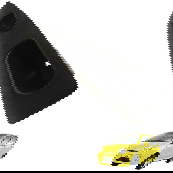 Moldura Botão Pisca Alerta Alarme Chery Qq 1.0 2014 2015