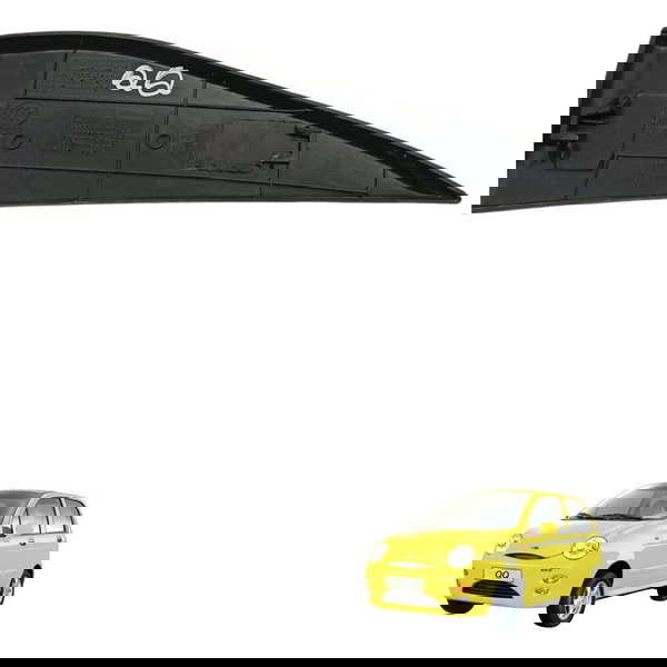 Moldura Interna Retrovisor Direito Chery Qq 1.0 2014 2015
