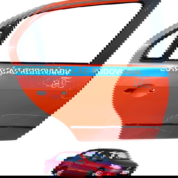 Porta Traseira Direita Volkswagen Voyage 4p 2015 Detalhe Traseira Direito