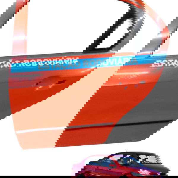 Porta Traseira Esquerda Volkswagen Voyage 4p 2015 Detalhe Traseira Esquerdo