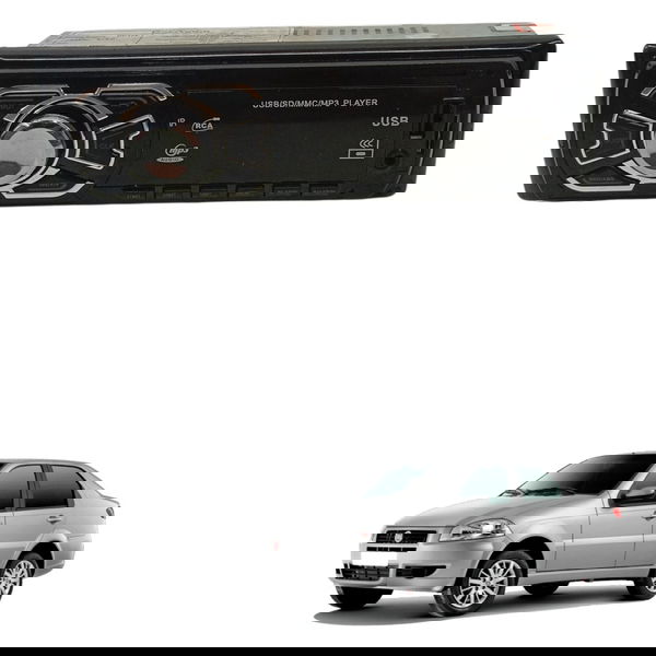 Radio Rca Mp3 Usb Fiat Siena 1.0 2005 2006 2007 2008 2009