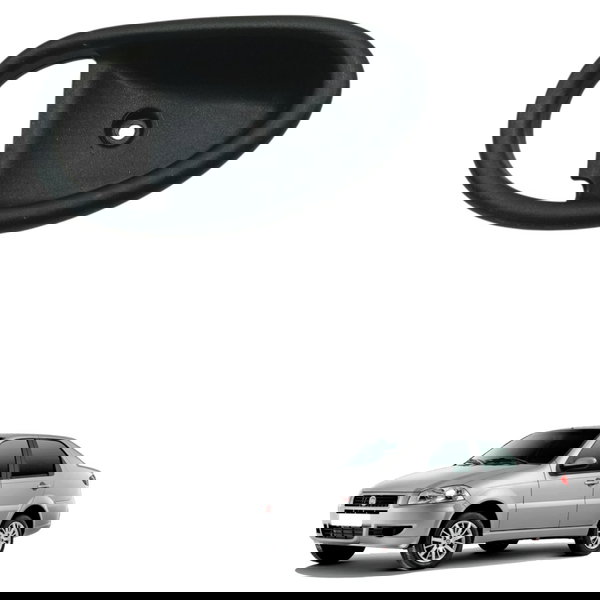 Moldura Maçaneta Interna Dianteira Esquerda Fiat Siena 2009