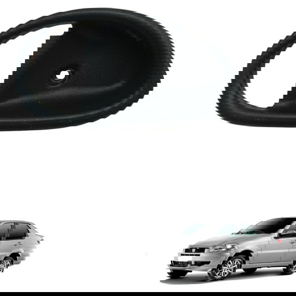 Moldura Maçaneta Interna Traseira Direita Fiat Siena 2009