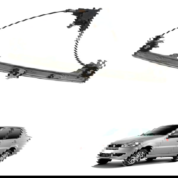 Maquina Vidro Traseira Direita Fiat Siena 1.0 2008 2009 2010