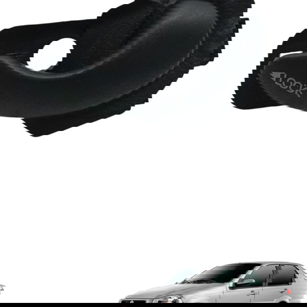 Maçaneta Interna Dianteira Esquerda Fiat Siena 1.0 2008 2009 Dianteira