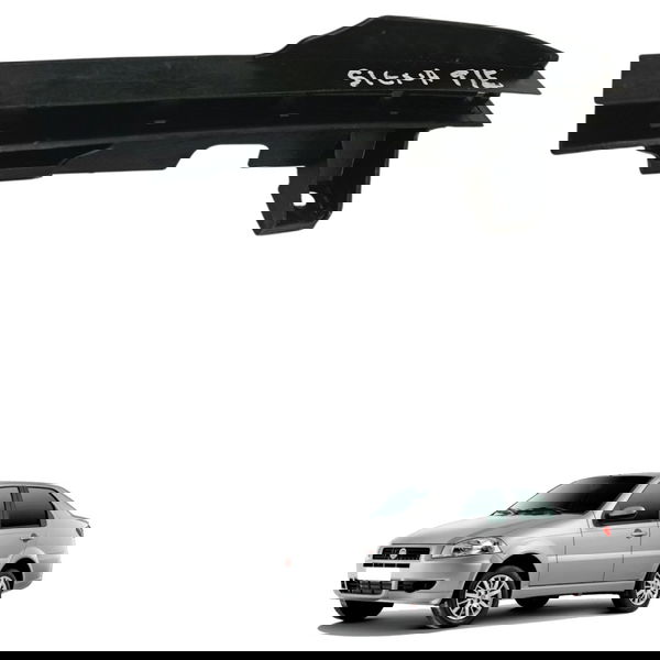 Suporte Guia Vidro Traseiro Esquerdo Fiat Siena Palio 2008