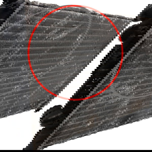 Radiador Água Motor Fiat Siena 1.0 2007 2008 2009 Detalhe