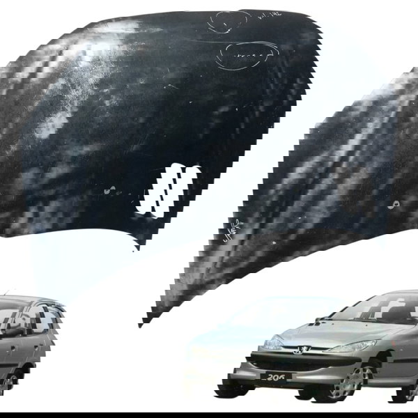 Capô Peugeot 206 1.4 2002 20032004 2005 2006 2007 Detalhe