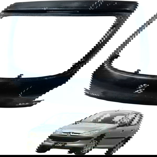 Tampa Traseira Porta Malas Peugeot 206 2004 2005 Detalhe