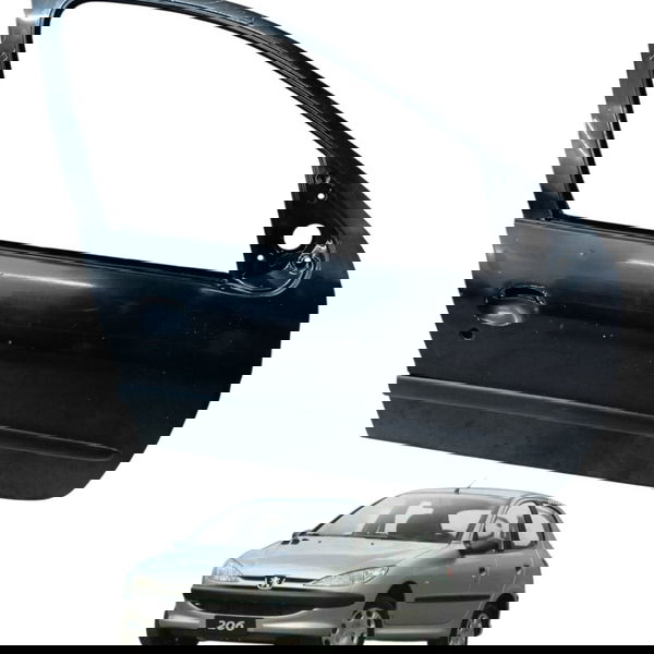 Porta Dianteira Direita Peugeot 206 4p 2005 2006 Detalhe Dianteira Direito