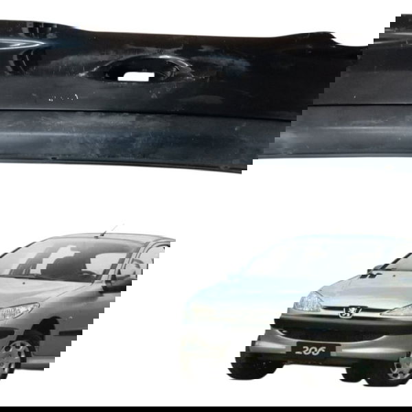 Parachoque Traseiro Peugeot 206 1.4 2005 2006 2007 Detalhe