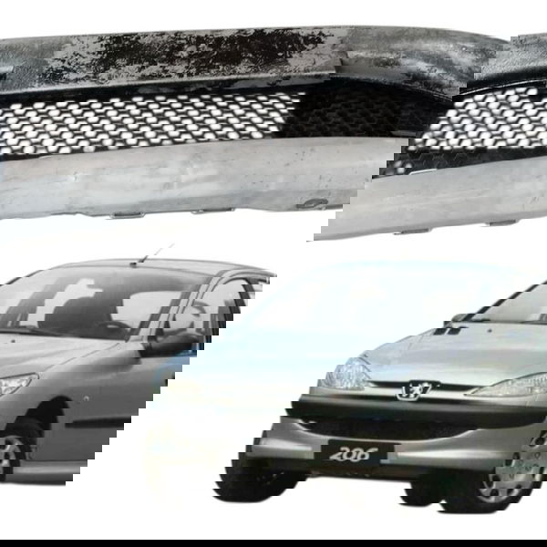 Parachoque Dianteiro Peugeot 206 1.4  2006 2007 2008 Detalhe