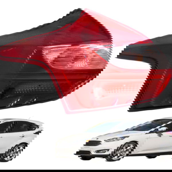 Lanterna Traseira Esquerda Ford Focus Hatch 2.0 2015 Detalhe Esquerdo/motorista