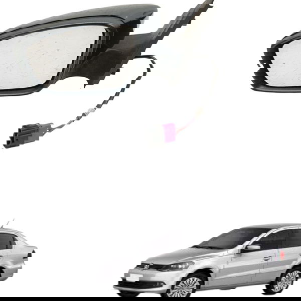 Retrovisor Esquerdo Eletrico Volkswagen Voyage 2015 Detalhe