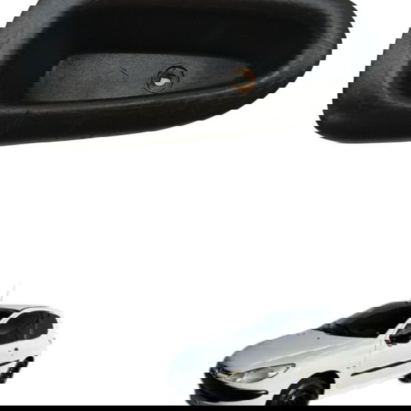 Puxador Porta Dianteiro Esquerdo Peugeot 206 2003 2004 2005