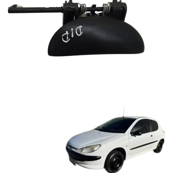 Maçaneta Externa Dianteira Direita Peugeot 206 207 2004 Dianteira