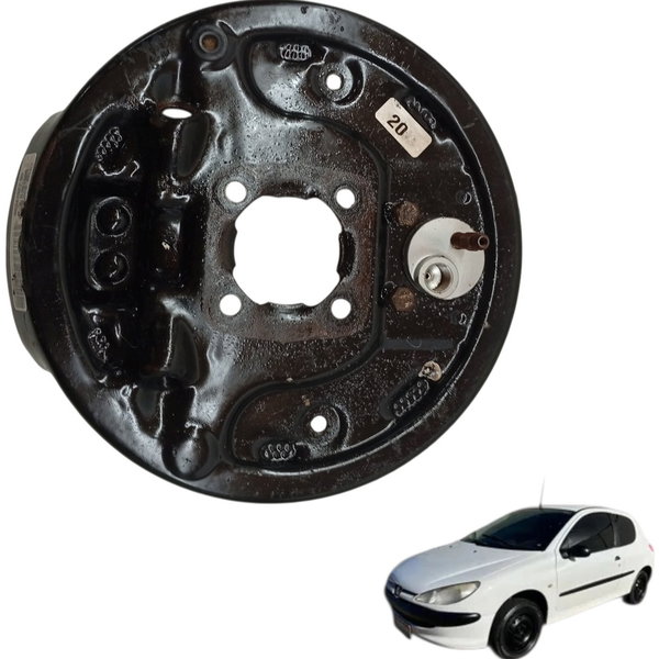 Sapata Espelho Freio Traseiro Esquerdo Peugeot 206 2004 2005